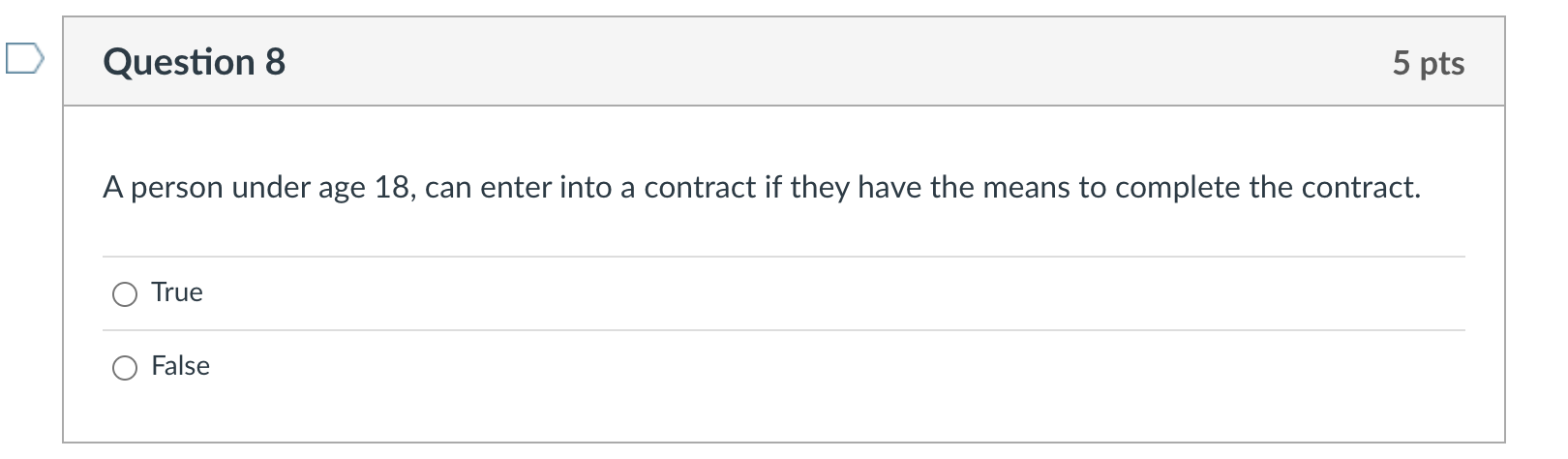 A person under age 18, can enter into a contract