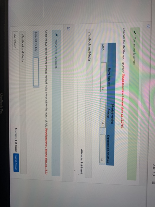 what's Question C The following data are monthly
