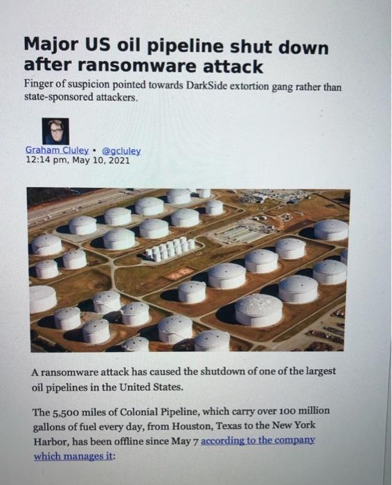 In the following format: A) Discuss the