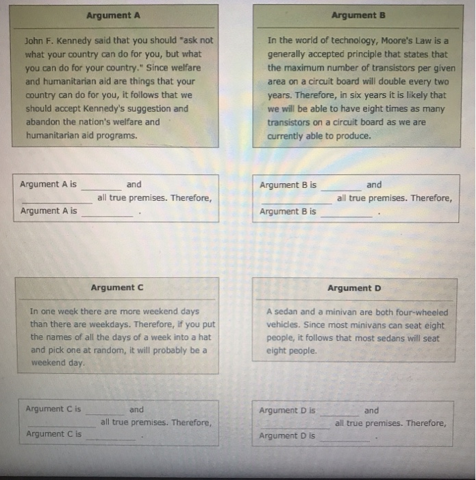 its asking to evaluate each argument for strength