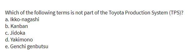 Which of the following terms is not part of the