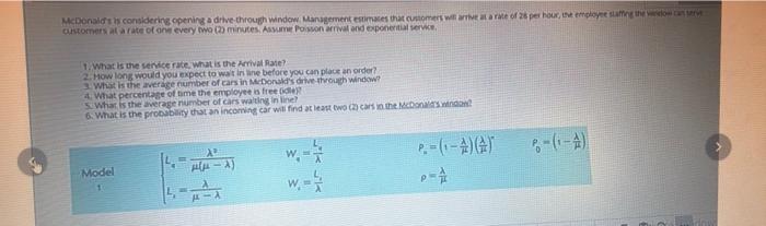McDonald's is considering opening a drive through