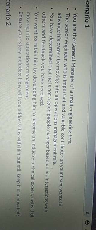 G-4155-0-PX + me 1. Choose ONE of the scenarios