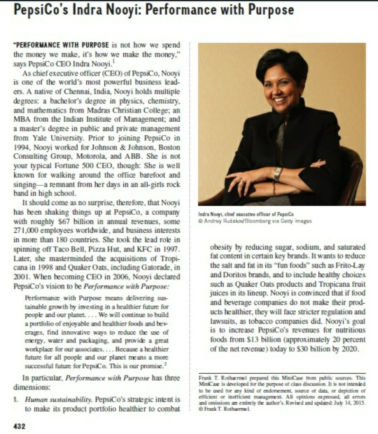 Read Mini Case 3 PepsiCos Indra Nooyi: