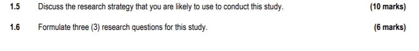 SUBJECT: RESEARCH METHODOLOGY Read the case study