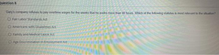 Question 7 Responses such as perspective taking,