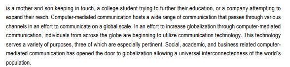 SECTION A [100 Marks] Computer-Mediated