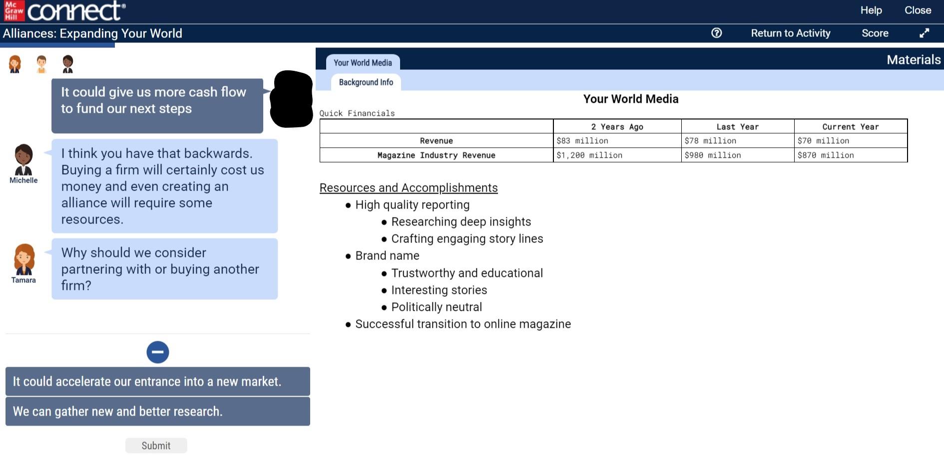 I'm not sure about my answer, should I choose 