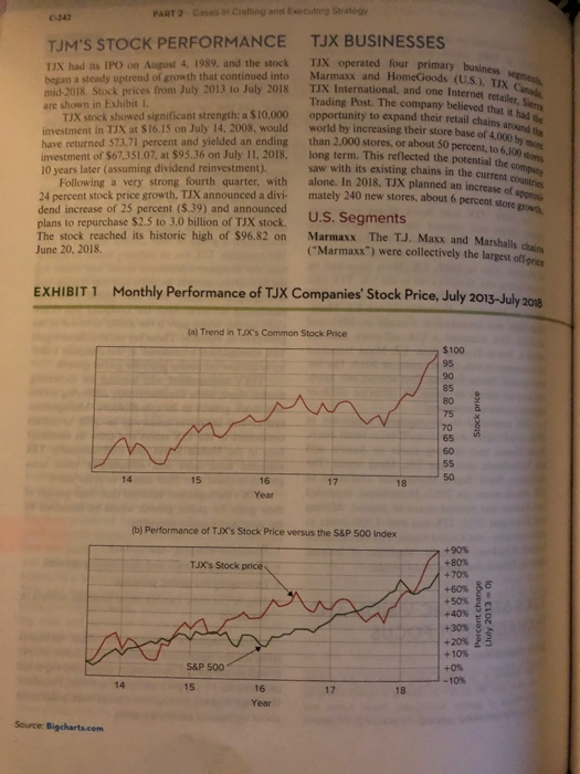 Please answer: 4. Compare TJXs business segments.