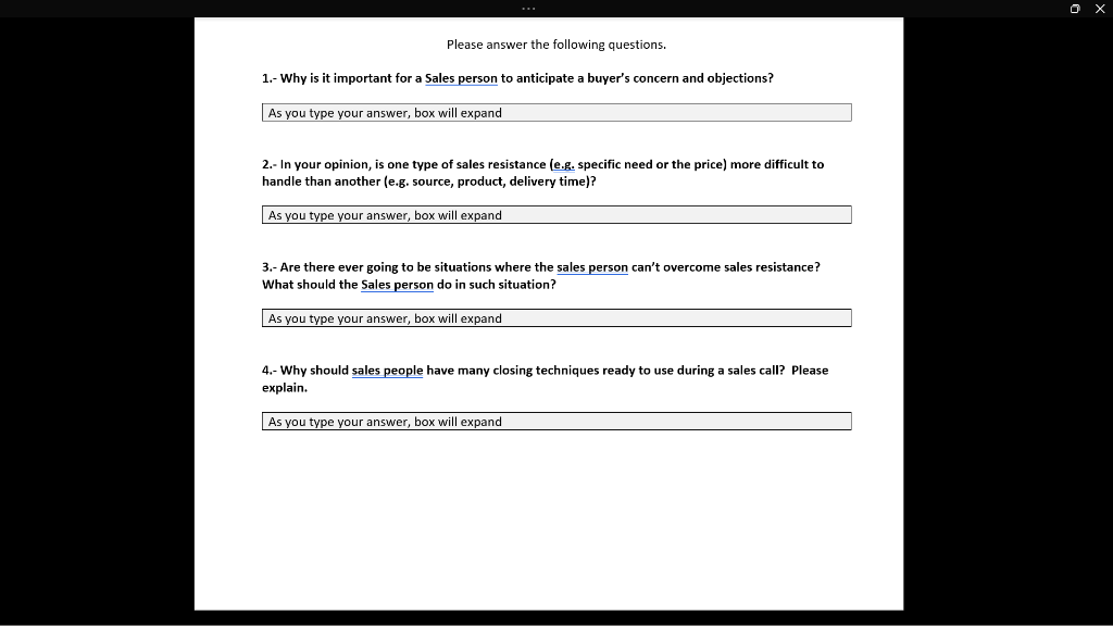 Please answer all 4 questions. please don't copy