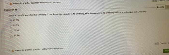 Moving to another question will save this