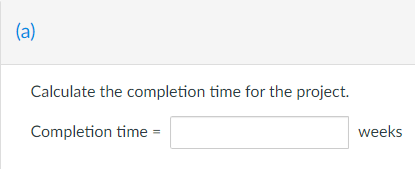 Use the following project information. Activity