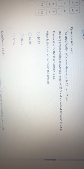 4.0 3 SN 5 6 Question 4 (1 point) The