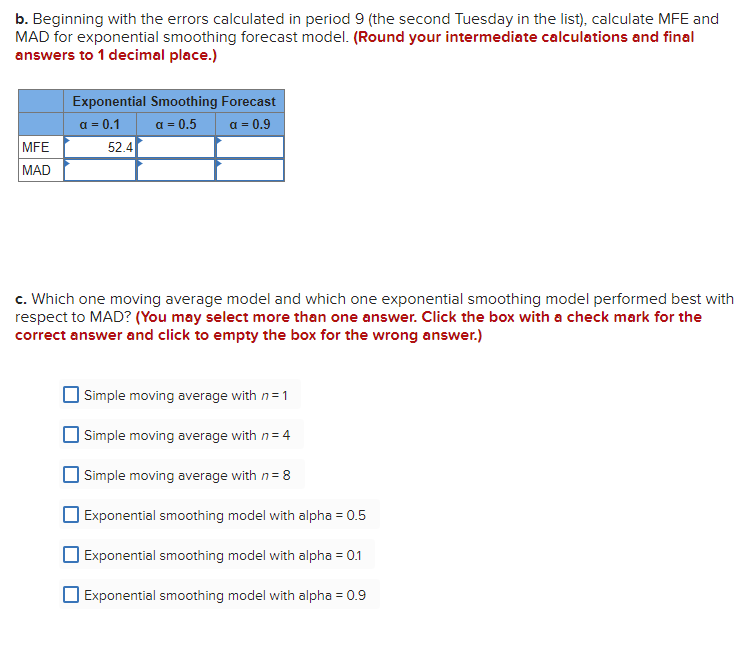 Using the ice cream sales data given below,