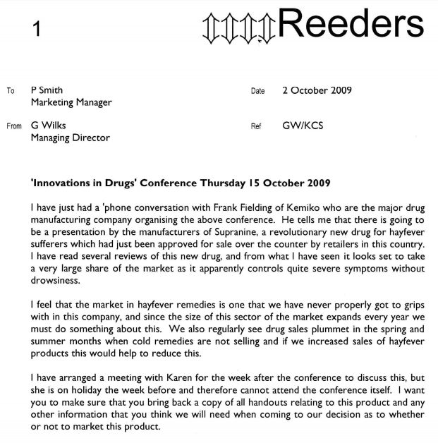 In-Tray Exercise Instructions Your name is P