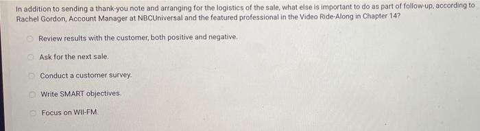 In addition to sending a thank-you note and