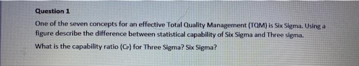 Question 1 One of the seven concepts for an