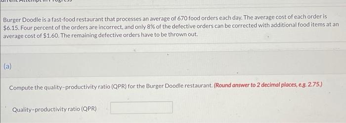 Burger Doodle is a fast-food restaurant that