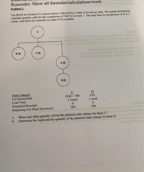 Please no excel and show all equations and work.