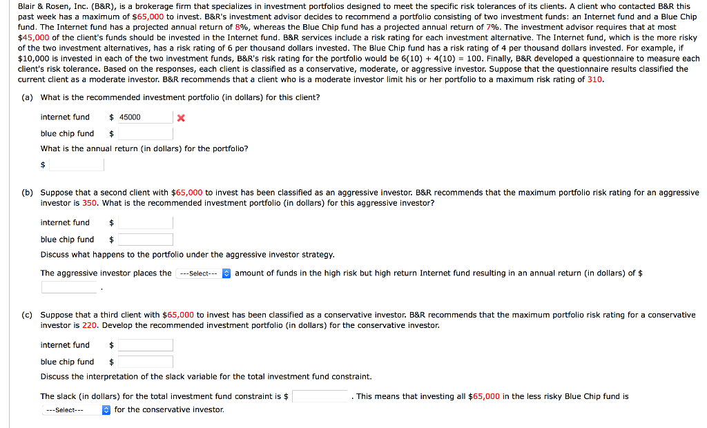 Blair & Rosen, Inc. (B&R), is a brokerage firm