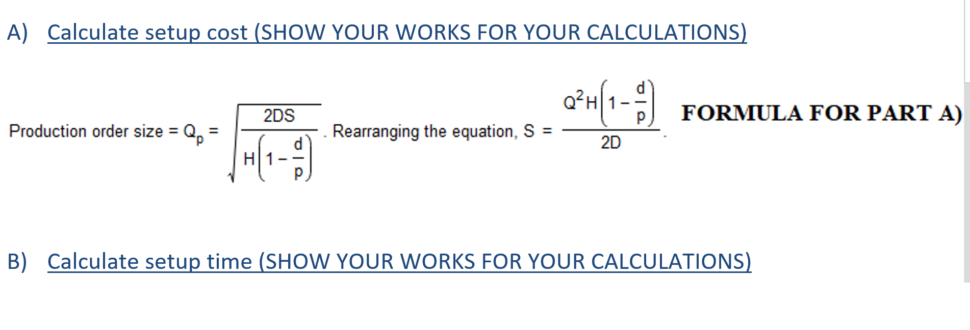 RESPONSE QUESTIONS PART A TO PART B Rick Wing has