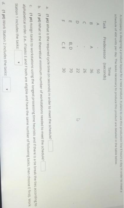 A company is designing a product layout for a new