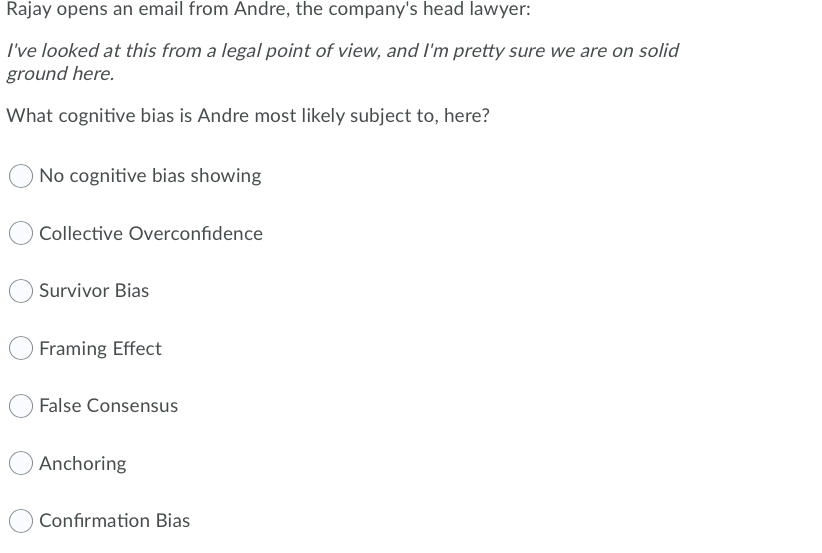 Rajay receives an email from from Ishani Sinanan