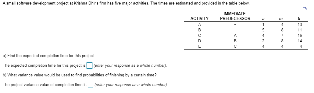 A small software development project at Krishna