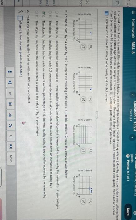 need answer for C. Homework: MSL 8 Question 7,