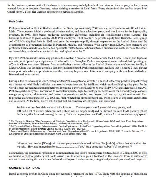 Question 5 Why was cross-border Merger &