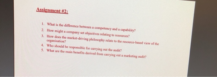 Assignment #2: 1. What is the difference between