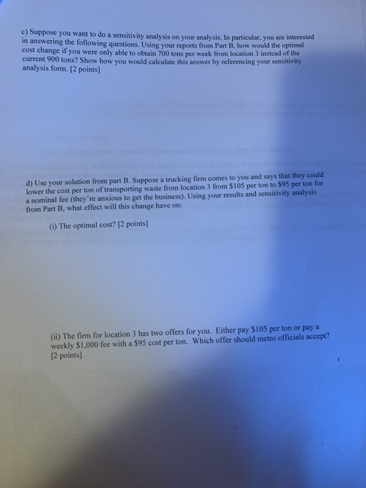 (6) A metropolitan area is facing a serious