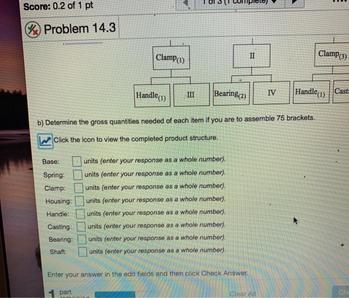 Problem 14.3 Question Help As the production