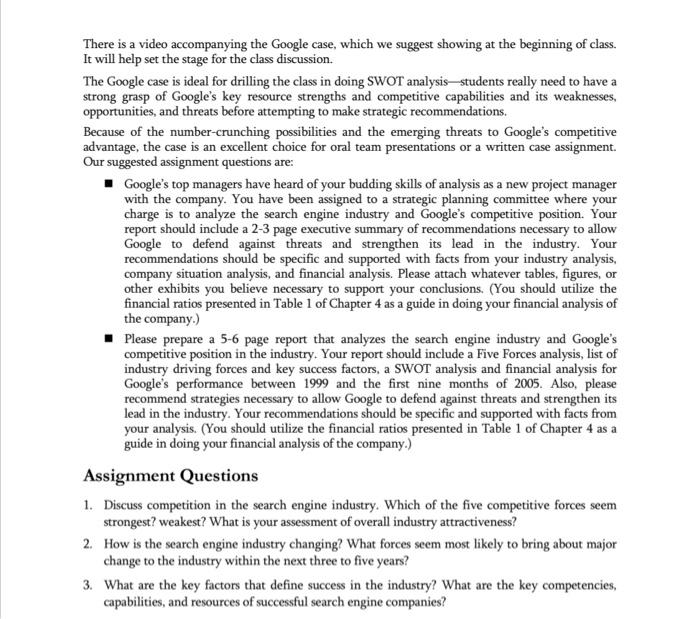 Google Inc. in 2006 Can the Strategy Support the