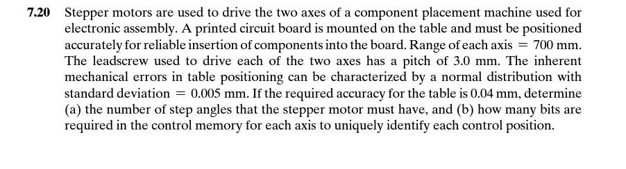7.8 A stepper motor with 60 step angles is