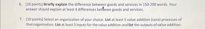 6. [10 points] Briefly explain the difference