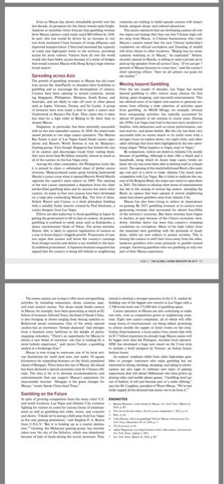 Group case presentation: Each team will analyze a