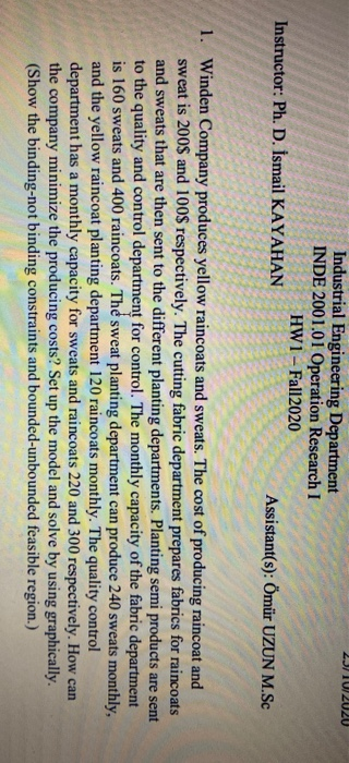 2JI 10/2020 Industrial Engineering Department