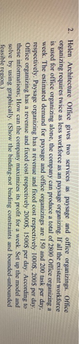 2. Helen Architecture Office gives two services