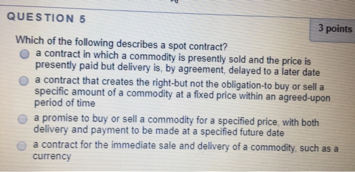 QUESTION 5 3 points Which of the following