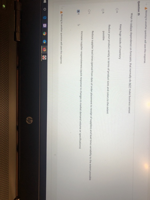 ways to reduce dependence on forecast that