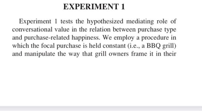 case study this is a experiment q1- case study