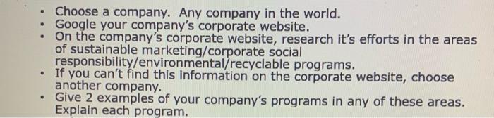Choose a company. Any company in the world.