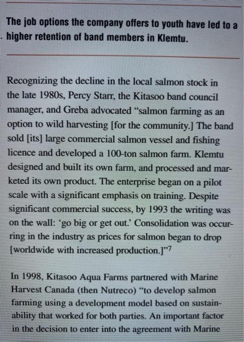 PLEASE ANSWER BOTH THE QUESTION FROM THE CASE