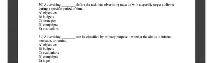 Assignment for Groups 7 39) A company should set