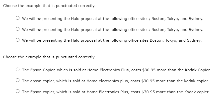 Answer options 3. The proposal exceeded | acceded