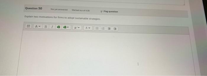 Question 50 Flat question Explain two motivation