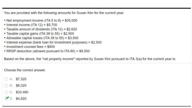 You are provided with the following amounts for