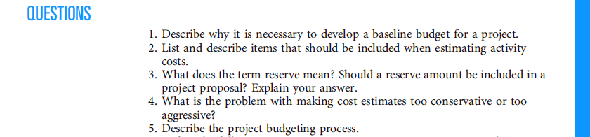 Please Answer Question 5 QUESTIONS 1. Describe