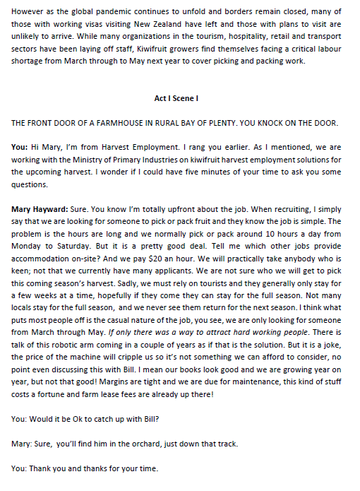 Question 4: Using comments from the case below to